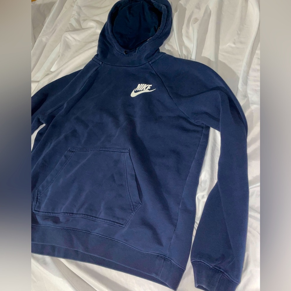 Nike Navy Pullover Fleece Hoodie